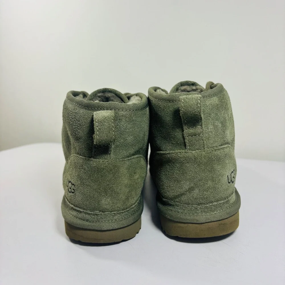 UGG Big Kids‎ Neumel II Boot Suede Lace Up 1017320K Green Moss Kid 3 /Women 5